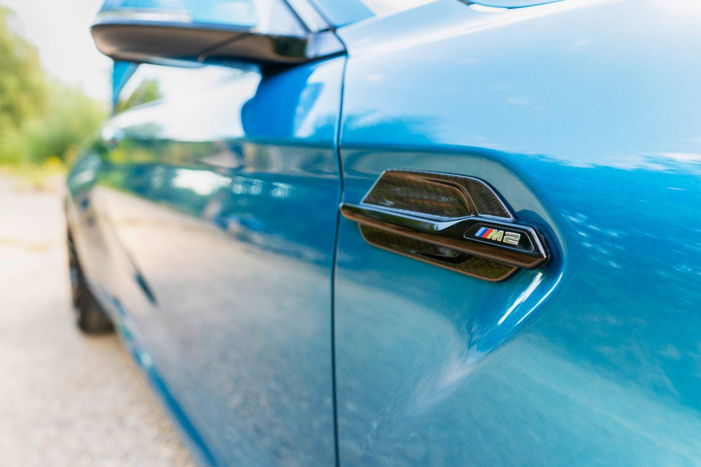 Faserschmiede Carbon Kotflügel Einsätze für BMW M2 / M2 Competition / M2 CS F87